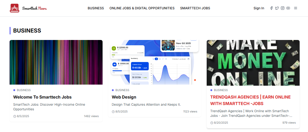 SmartTech Jobs Website